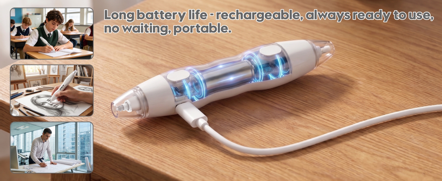 rechargeable electric eraser