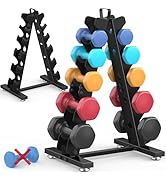 TomCare 6-Tier|5-Tier|4-Tier Dumbbell Rack Stand Only, Weight Rack for Home Gym Storage Stand for...