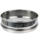LVDALAB All 304 Stainless Steel 20 Mesh Test Sieve (0.9mmAperture), 8 Inch/20cm Diameter, Lab Sif...