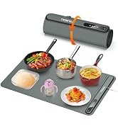 iTRUSOU Electric Warming Tray - Full Surface Heating,Rollable & Portable,Premium Silicone Nano-Ma...