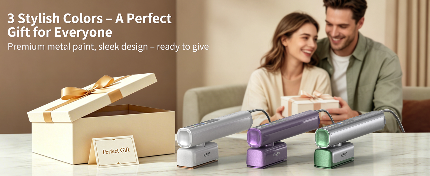 hand steamer for clothes, includes small cloths steam iron, base, pouch, manual, perfect gift