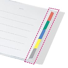 Kokuyo Campus Slide Binder, Slim Type, A5, 20 Holes, Up to 65 Sheets, Transparent