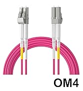ipolex OM4 LC-LC Fiber Patch Cable - 2m (7ft) - 10Gb/Gigabit Fiber Optic Cable Cord Multimode