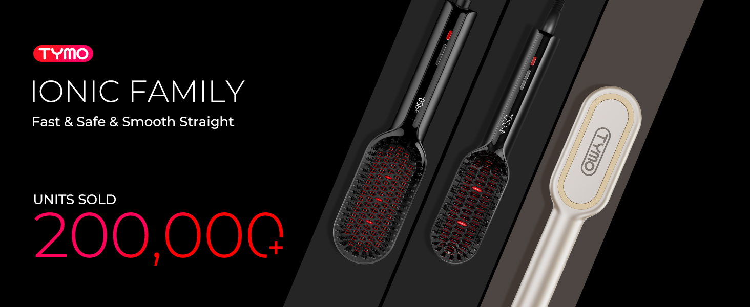 TYMO Ionic Plus Hair Straightener Brush