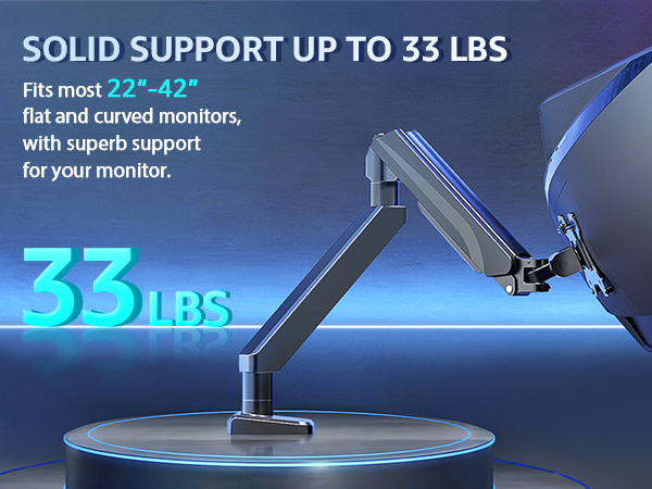 heavy duty monitor arm
