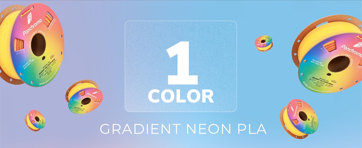 Polymaker Panchroma Gradient Neon PLA Filament