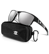 suoso Sports Polarized Sunglasses for Men: TR90 UV400 Protection Sun Glasses Womens Wrap Around G...