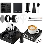 10 PCS Espresso Accessories Kit - 51mm Espresso Tools Set with WDT Tool, Espresso Tamper, Tamping...