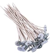 100pcs ECO Wicks for Soy Candles, 8 inch Pre-Waxed Candle Wick for Candle Making,Thick Candle Wic...