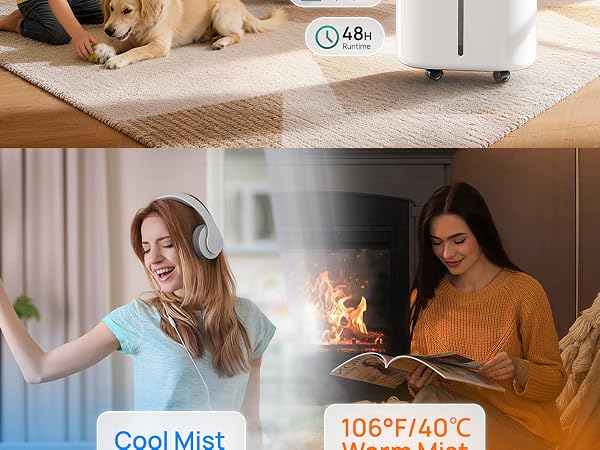 Mifasol Humidifier Large Room Warm and Cool Mist