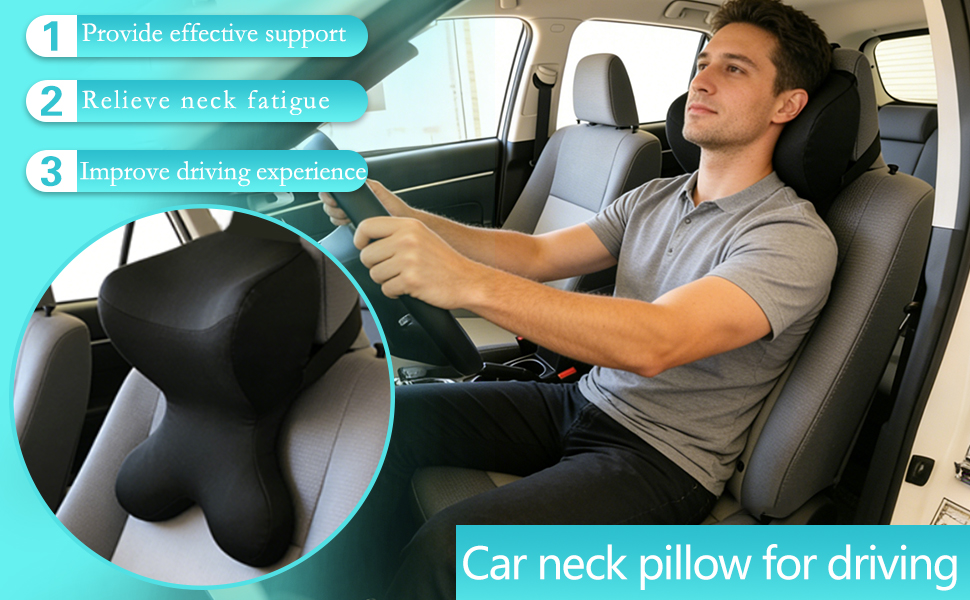 ergonomic car neck pillow for driving