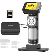 JOYALENS JL112 Handheld Microscope for Kids Adults, Portable Pocket Microscope with 2" LCD Screen...
