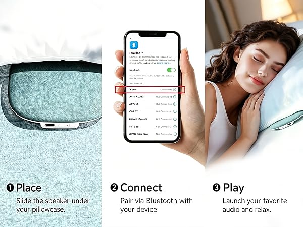Pillow Speaker for Sleeping
