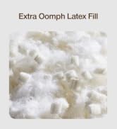 Coop Home Goods Extra Oomph Latex Pillow Fill, 1/2 Lb Bag of Cross-Cut Talalay Latex and Microfib...