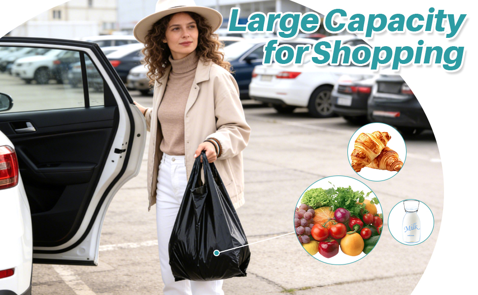 Gallon Garbage Bags with Handle for Shopping