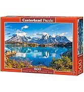 CASTORLAND 500 Piece Jigsaw Puzzle, Torres Del Paine, Patagonia, Mountain Landscape, Chile