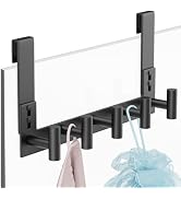 PMMASTO Shower Door Hooks, (7.5 Inch) Extended Towel Hook for Bathroom Frameless Glass Shower Doo...