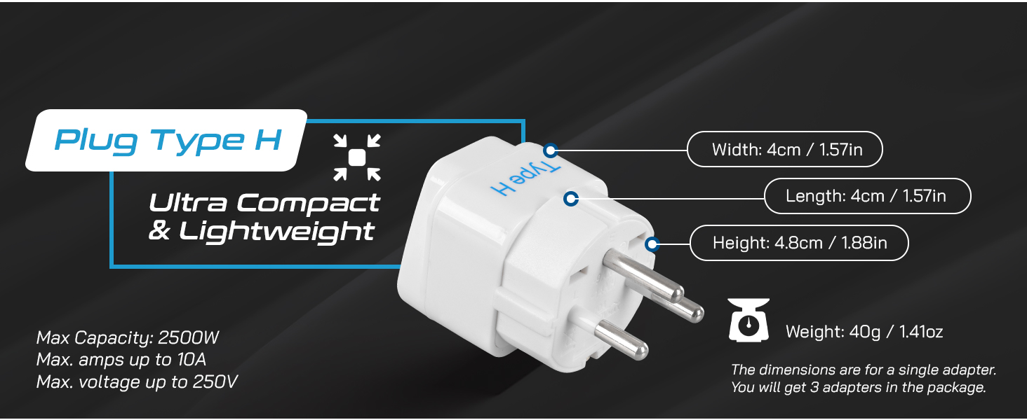 plug adapter for israel