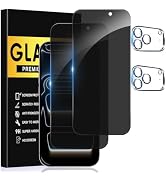 AVOAR 2+2 Pack Privacy Screen Protector for iPhone 17 Pro, 6.3 Inch | Camera Lens Protector, Temp...