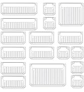 Qozary 17 Pack Clear Plastic Drawer Organizer Containers, Storage for Desk Drawers Trays, Kitchen...
