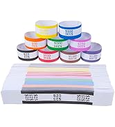 L LIKED Money Band Bundles Self Sealing Currency Straps for Bill Wrappers (9 Colors - 720 Assorted)