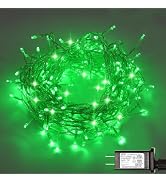 ILLUMINEW 300 Led Green Outdoor String Lights Waterproof St. Patrick's Day Decorations, 108 Ft Le...