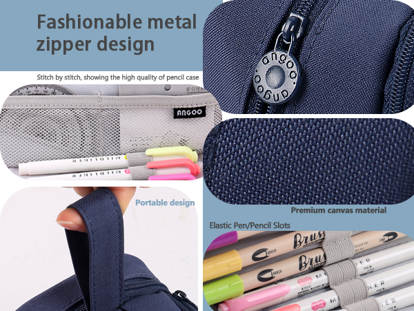 Dark blue pencil case