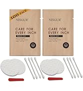 Cotton Pad Cotton Swab and Nail File Kit Kraft Paper Individually Wrapped 100 PCS Hotel Vanity Ki...