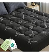 Queen Mattress Topper Viscose Derived from Bamboo, Thick Pillow Top Mattress Pad with Stretchable...