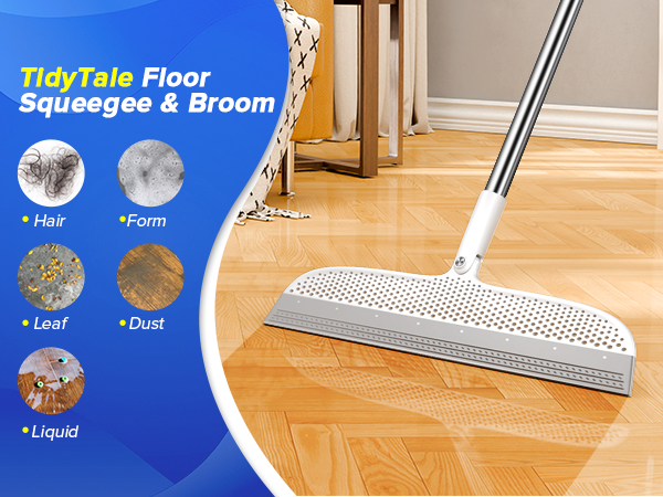 TidyTale Floor Squeegee & Broom