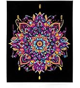 DIAMOND DOTZ Neon Flock Mandala Diamond Painting Kits for Adults - Colorful Diamond Art Kits a Re...