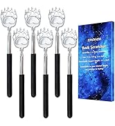 ZMOIVOK 6 Pcs Back Scratcher Extendable,Metal Bear Claws Back Scratchers,Backscratche for Men, Wo...