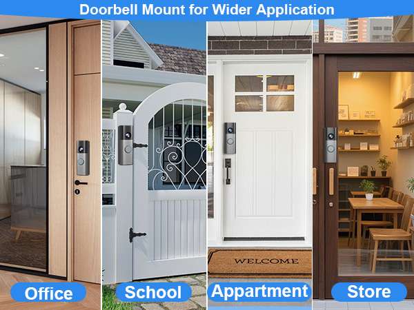 ring battery doorbell mount no drill ring doorbell mount 2026 ring doorbell holder adhesive