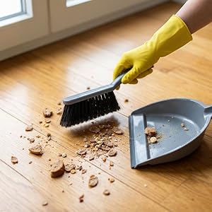 Clean up food crumbs