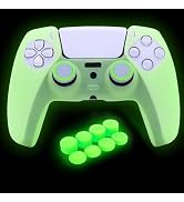 HLRAO Anti Slip Glow in The Dark Protective Silicone Cover Skin Grips Compatible with PS5 Control...