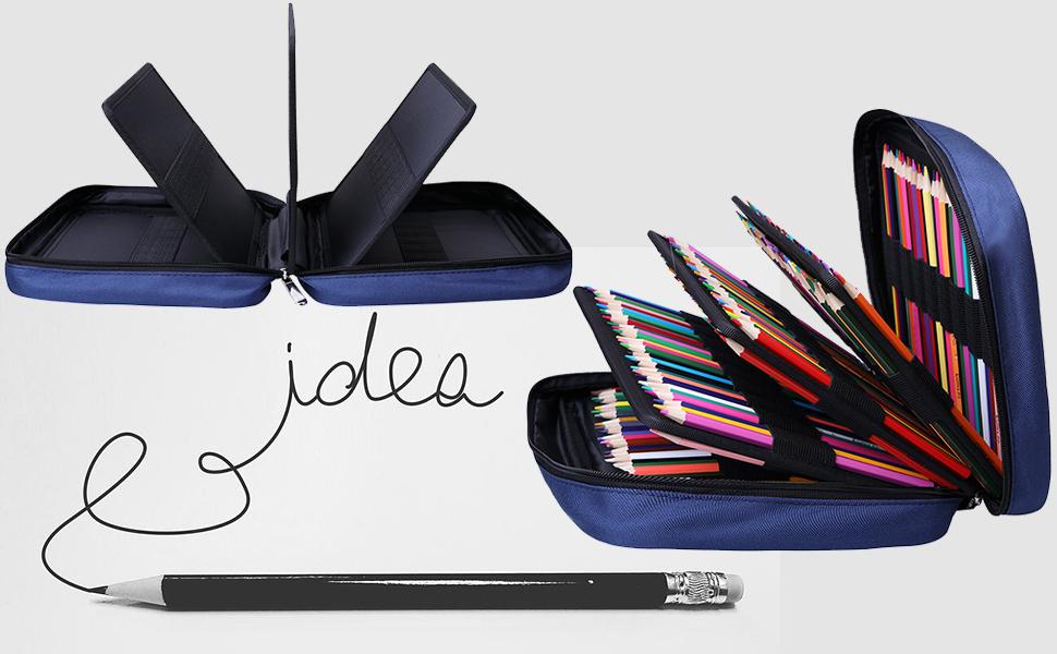 colored gel pen case