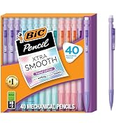BIC Xtra-Smooth Pastel Mechanical Pencils with Erasers, Medium Point (0.7 mm), Bulk School Suppli...