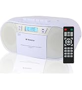 M-Amazup Boombox CD Player Portable, Cassette Player Combo with CD MP3 Bluetooth AUX TF USB FM Ra...