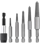 Stripped Screw Extractor - Easy Out Damaged and Broken Bolt Extractor Set, 5Pcs HSS Water Pipe St...