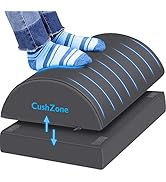 CushZone Foot Rest for Under Desk at Work Adjustable Foam for Office, Home, Work, Gaming, Compute...