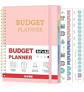 SUNEE Budget Planner - Monthly Budget Book with Expense Tracker Notebook, Undated 12 Month Bill O...
