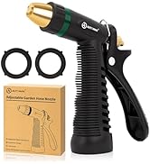 AUTOMAN Garden Hose Nozzle Sprayer, Heavy Duty Water Hose Nozzle, High Pressure Spray Nozzles, Ad...
