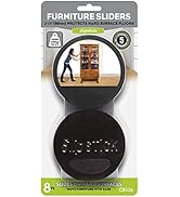 Slipstick CB136 Premium Felt Furniture Sliders for Hardwood Floors (8 Pack) Reusable 3-1/2” Round...