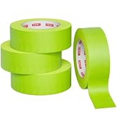 SWRT Green Painters Tape 1.5 Inch x 55 Yards, 4 Rolls, Clean Removal | Balanced 1.5 Width; Crisp ...