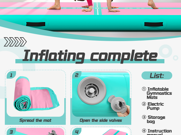 Gymnastics Mat Inflatable Tumble Track Mats