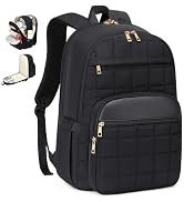 CAMTOP Work Backpack for Women, Travel Backpack with Insulated Pocket, Puffer Quilted College Boo...