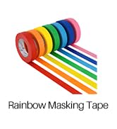 7 Rolls Colored Masking Tape
