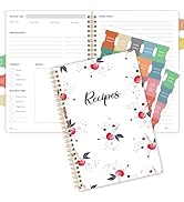 Blank Recipe Book to Write in Your Own Recipes, Blank Cookbook with 175 Pages for Family Cooking ...