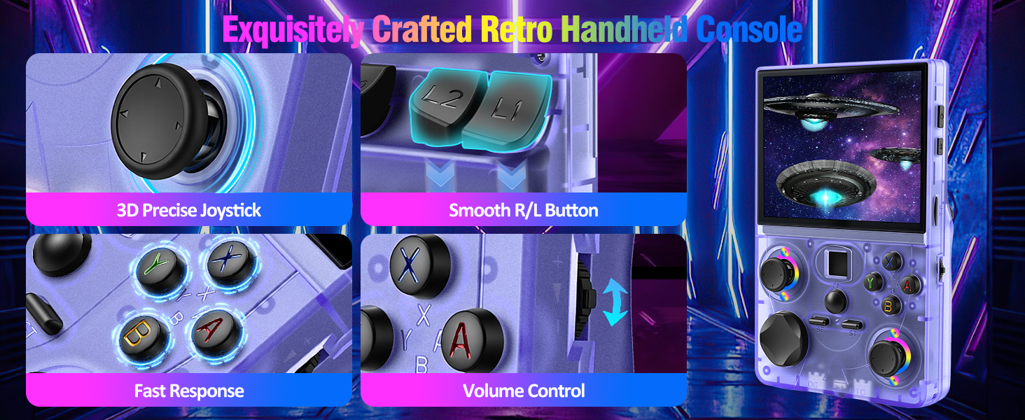 r36s handheld game console