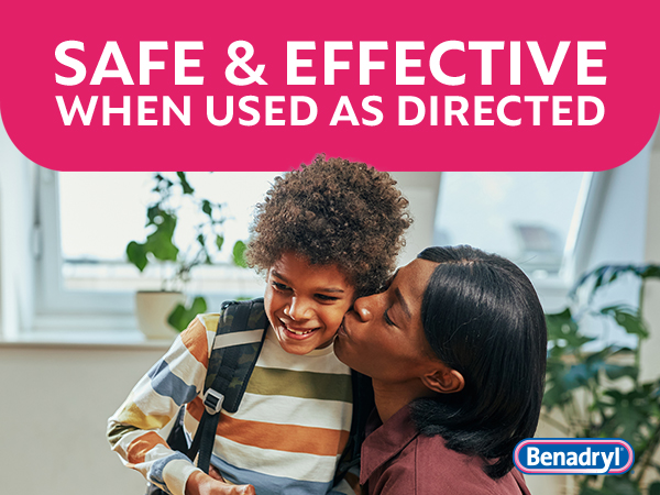 Children’s Benadryl is safe and effective when used as directed